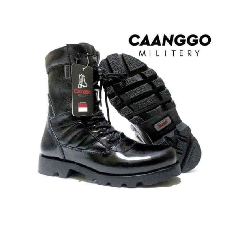 Sepatu pdl kulit asli pria sepatu pdl TNI POLRI terbaru dan terlaris original caanggo