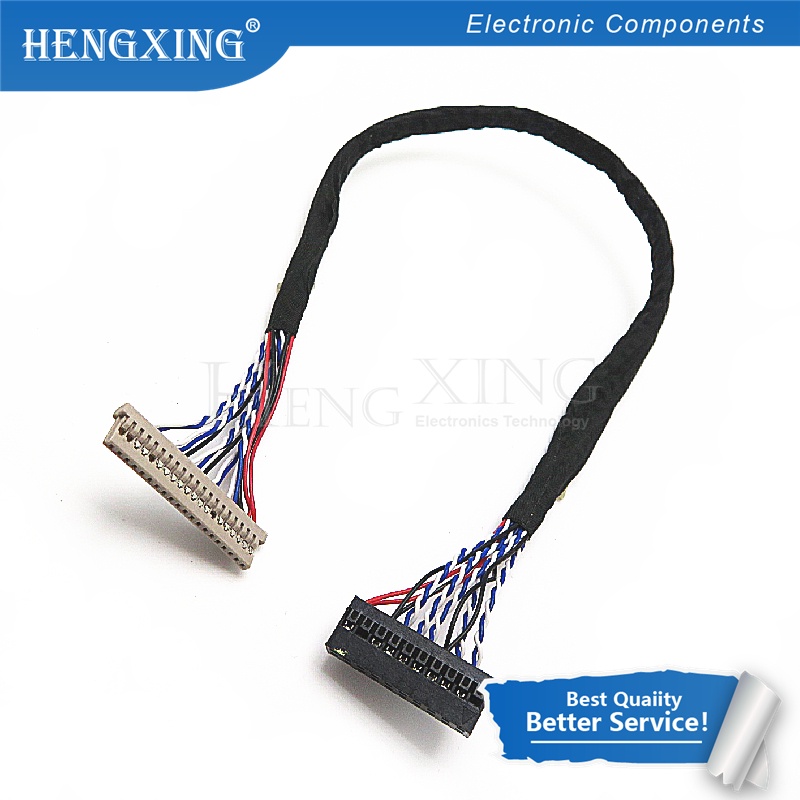 10pcs Kabel LVDS DF14-20P-D8 1ch 8bit 20pin Ke dupont Untuk Papan LCD