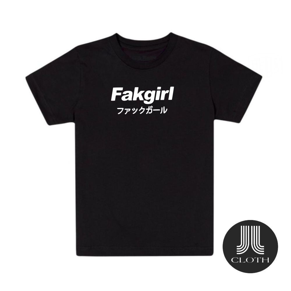 TSHIRT BAJU KAOS DISTRO PRIA WANITA FAKGIRL JAPANES STYLE COMBED 30S