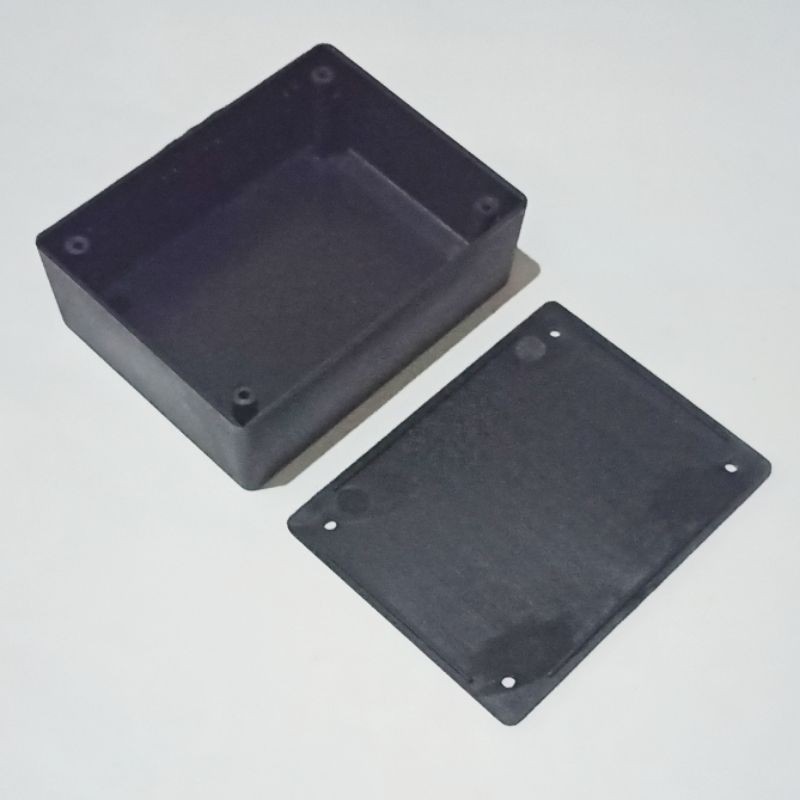 Box Hitam Plastik PVC 10 X 7.6 X 3.3 Cm Type X3