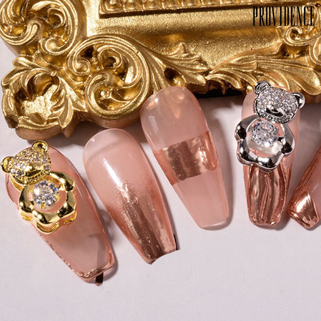 Providence Cute Bear Pattern 3D Nail Art Tips Sequins DIY Decals Sticker Manicure Decor