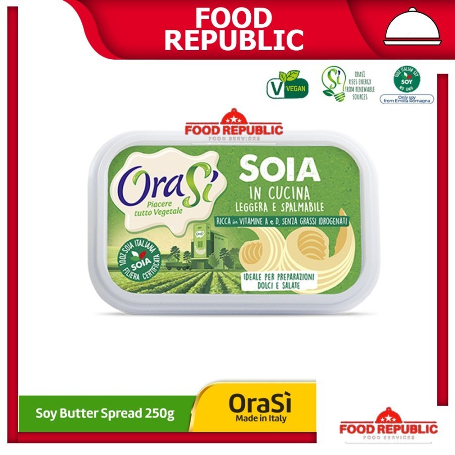

ORASI SOY BUTTER 250 GR MENTEGA VEGAN SPREAD HALAL GLUTEN FREE