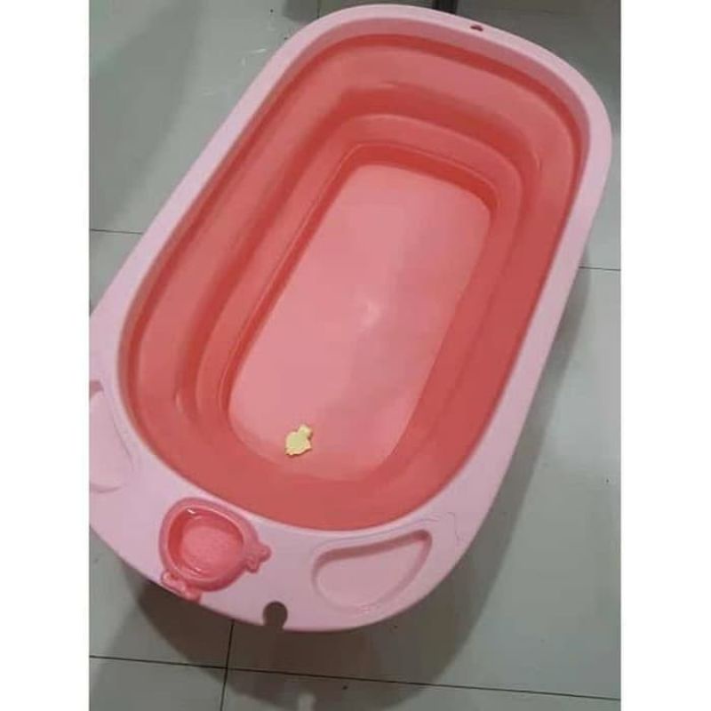 KURU Bak Mandi Bayi Lipat Foldable Silicone | Infant Folding Bath Tub