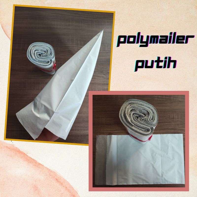 

HJK PLASTIK POLYMAILER PUTIH / WHITE - [30x40] 100 PCS Polymailer Putih Premium Glossy