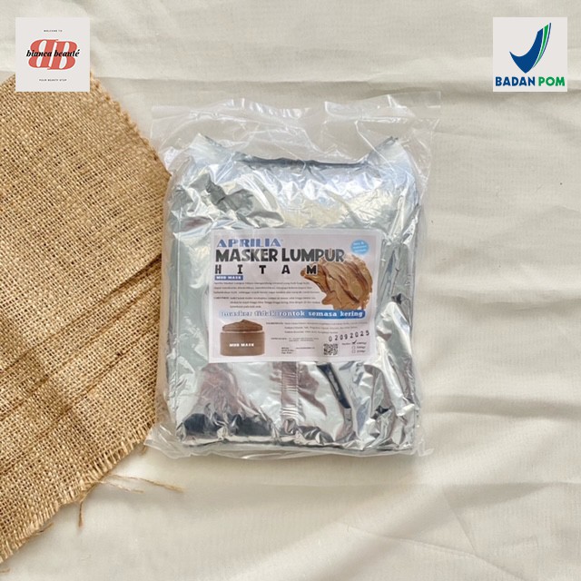 [BPOM] APRILIA Masker Charcoal Lumpur Hitam Bubuk 1kg / Masker Organik Kiloan PREMIUM