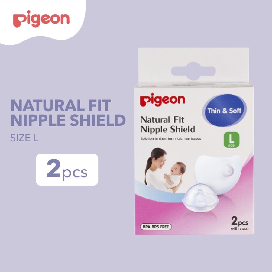 Pigeon Natural Fit Nipple Shield Silicone 13mm Pelindung Puting Menyusui Ibu Bayi