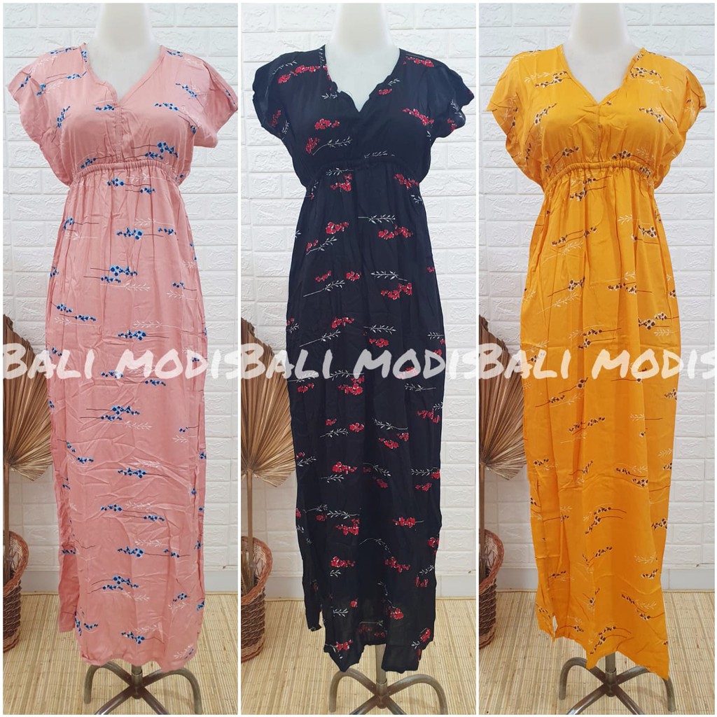 DASTER MANOHARA PANJANG MOTIF BUNGA RANTING DRESS BALI