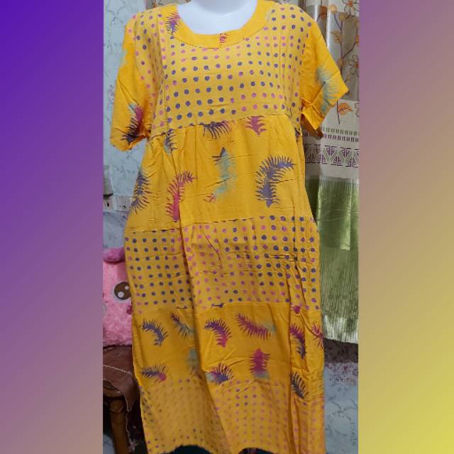 Daster susun Kencana Ungu Hitam