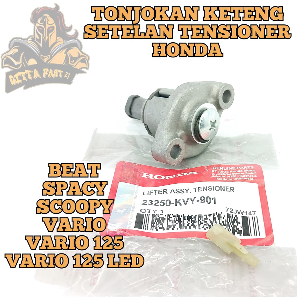 TONJOKAN KETENG OTOMATIS TENSIONER HONDA KUALITAS ASLI ORIGINAL HONDA AHM PRESISI BERFUNGSI DENGAN BAIK AWET DAN DIJAMIN MANTAP BEAT SPACY SCOOPY VARIO 125 VARIO 125 LED VARIO