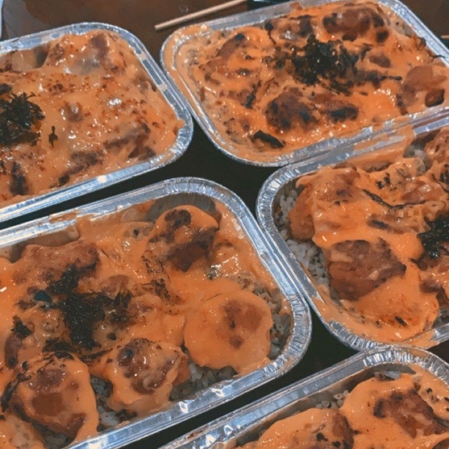 

chicken popcorn mentai