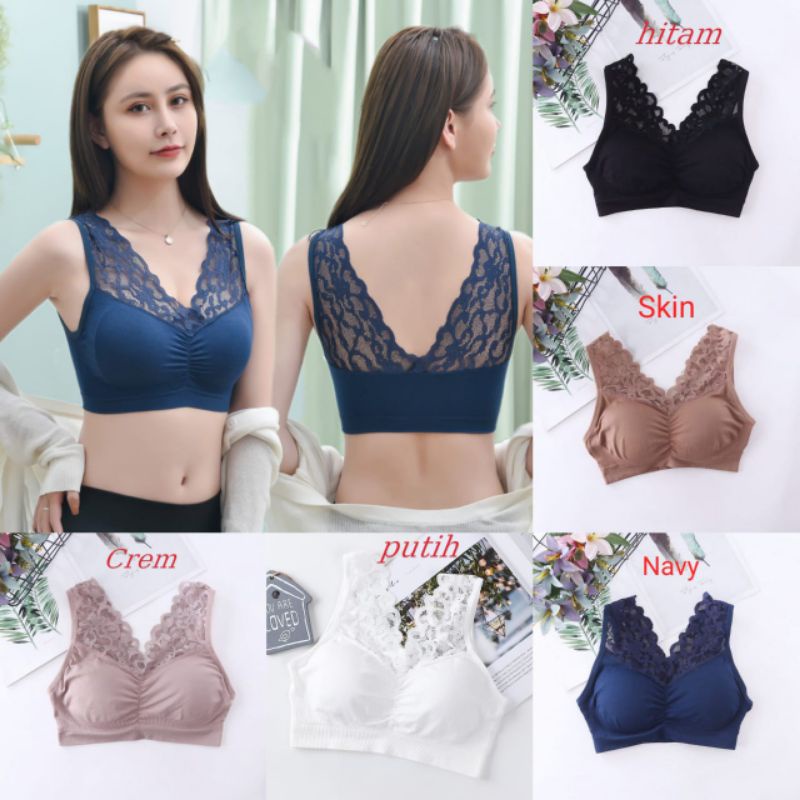 BRA BH WANITA CLEOPATRA TANPA KAWAT BAHAN HALUS PAKAIAN DALAM ELASTIS IMPORT