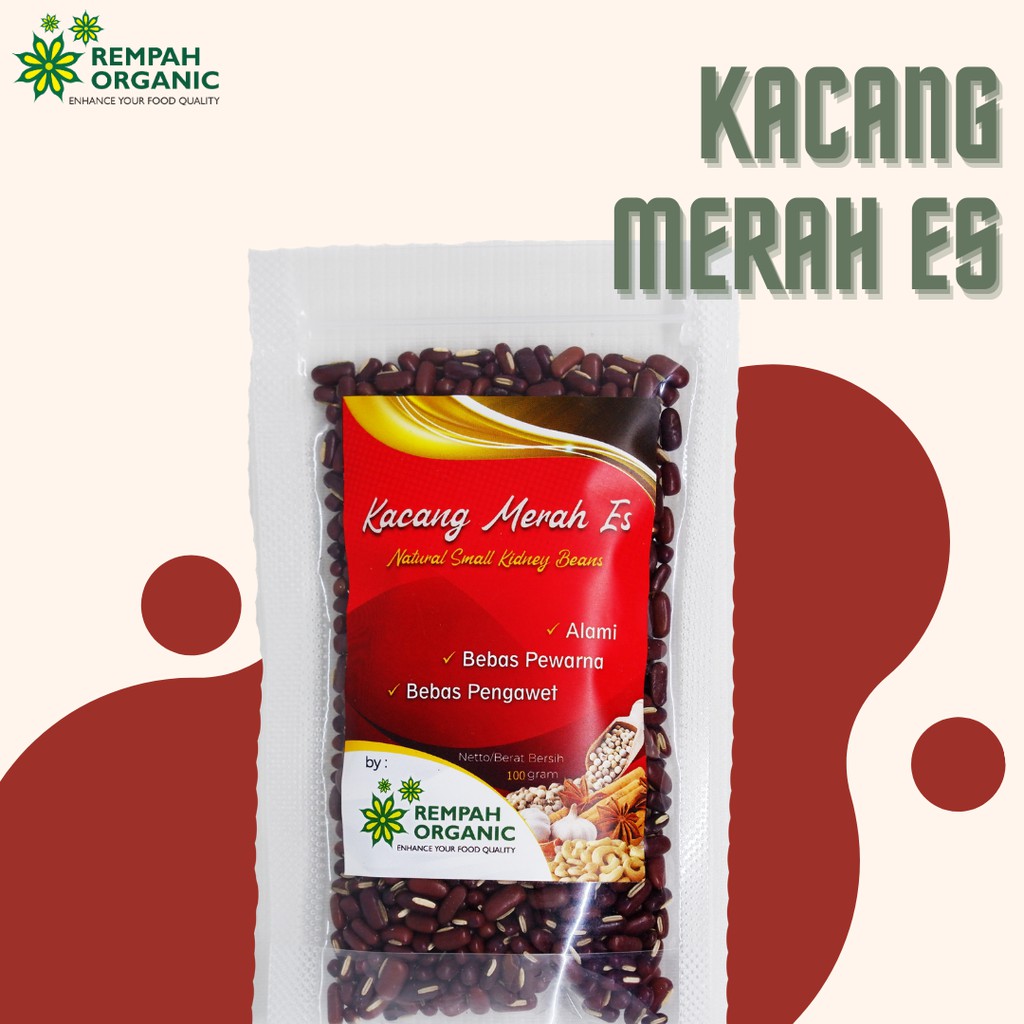 

Rempah Organic Natural Small Kidney Beans - Kacang Merah Es Medan 100 Gram