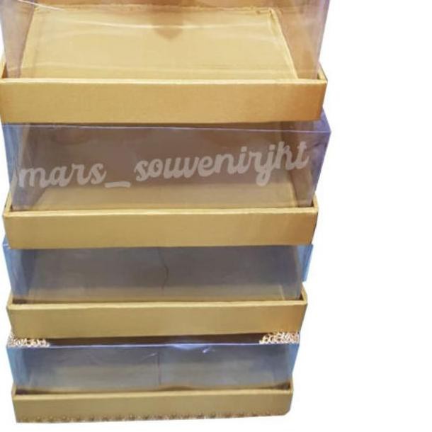

✴ Kotak Hantaran - Seserahan Mika Tile 1 Set Isi 4 Box UK Sedang- ✩