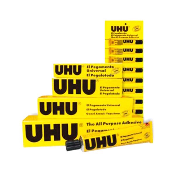 

LEM PEREKAT MEREK UHU / LEM UHU UKURAN 20ML/ 35ML / 60ML / 125ML / LEM CAIR