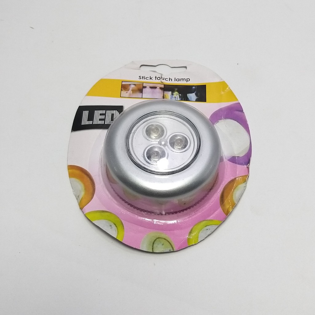 Lampu Tempel Led 3 Mata Lamp Tempel Dinding Rak Lemari Lampu Emergency sebaguna