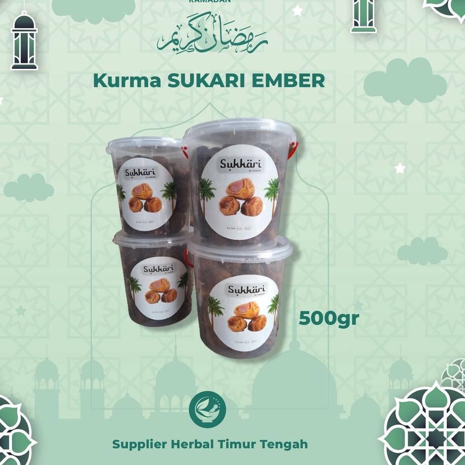 

✨BIG SALE✨ Kurma Sukkari Basah Ember 500 Gr Original Madinah Premium murah