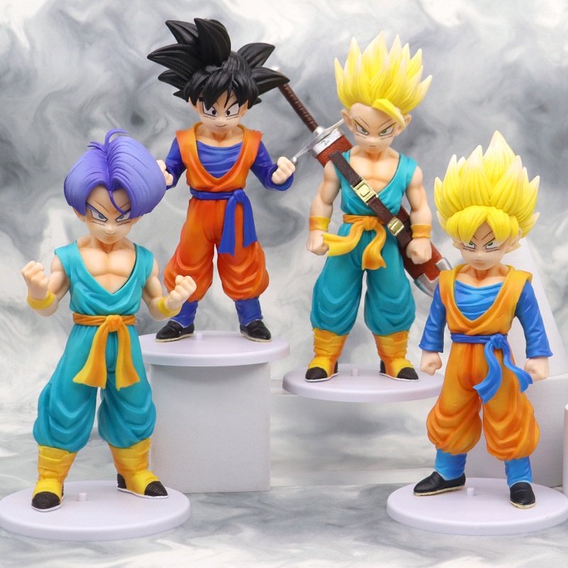 Mainan Action Figure Model Trunks Goku Dragon Ball Bahan PVC