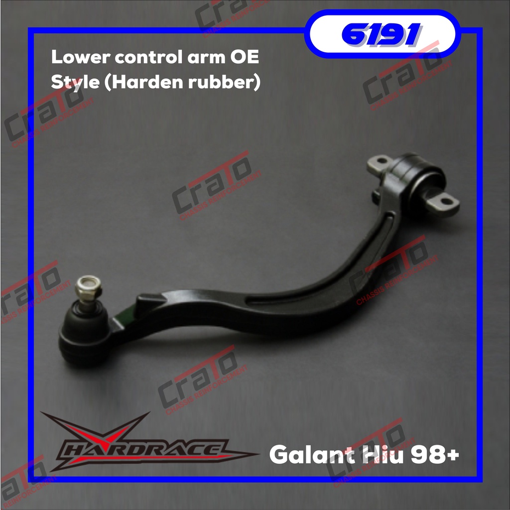 Aksesoris Stabiliser Hardrace - 6191 - Lower control arm OE Style (Harden rubber) - Galant Hiu 98+