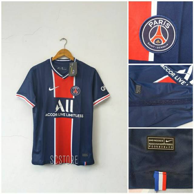 JERSEY PARIS SAINT-GERMAIN HOME 2020-2021 GRADE ORI / BAJU BOLA PSG
