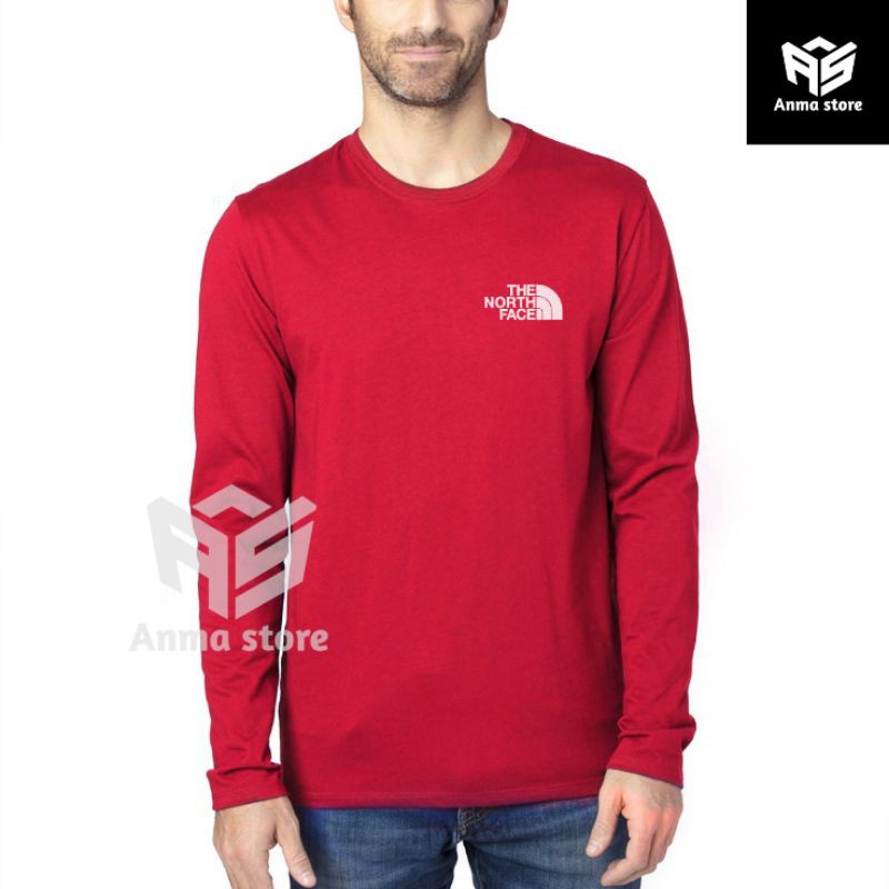 Kaos Tshirt Lengan Panjang The North Face Small Logo