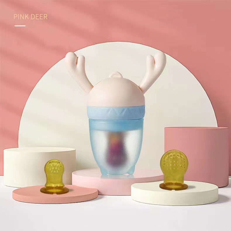 Premium Baby Fruit Feeder / Empeng Buah-Pink