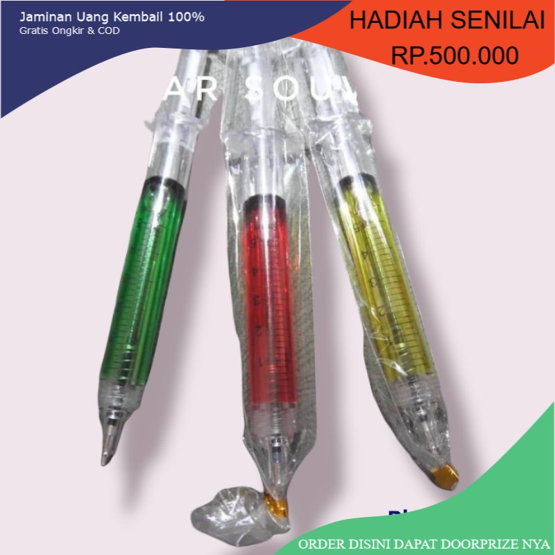 MURAH Souvenir Pernikahan Pulpen Suntik kemas plastik souvenir pernikahan unik souvenir nikah lucu s