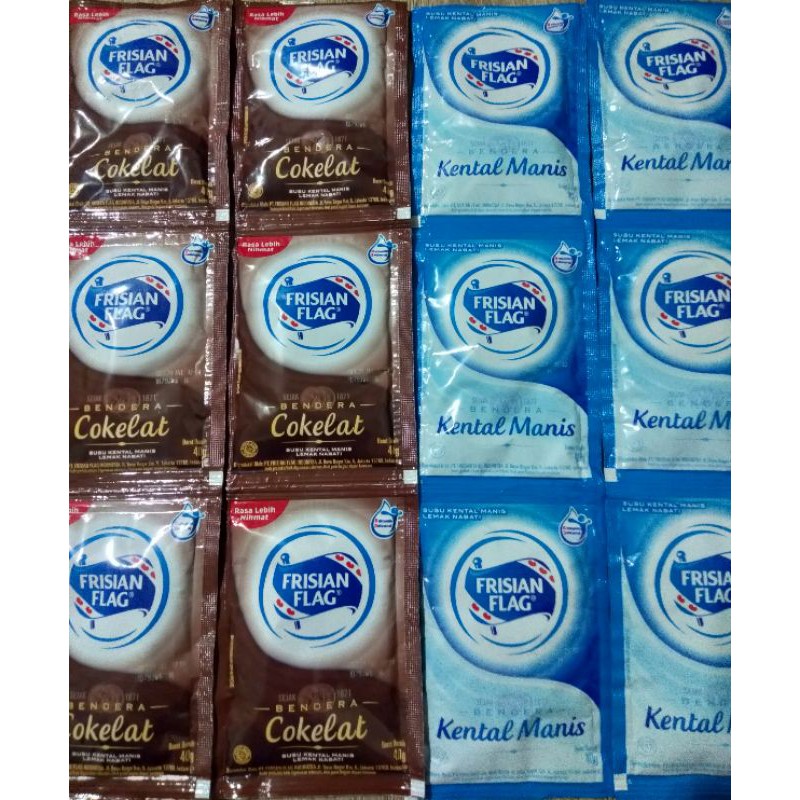 

FRISIAN FLAG BENDERA SUSU KENTAL MANIS PUTIH COKELAT 40gr