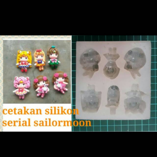 

Cetakansilikon coklat serial sailormoon