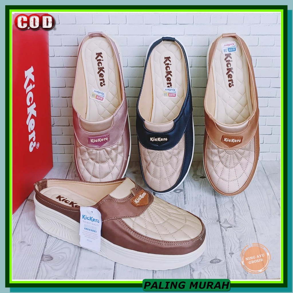 Promo Wejes Wanita Elegan Sepatu Wejes Cewek Remaja Dewasa Sepatu XB887 Wedges Sendal Murah Hak 5Cm