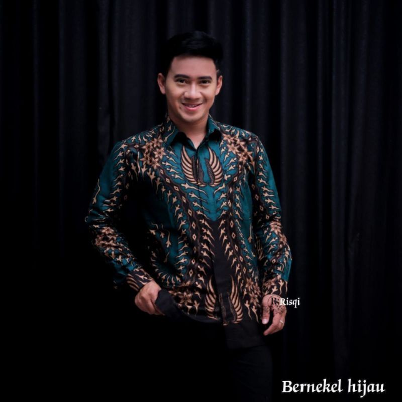 BATIK PRIA LENGAN PANJANG PREMIUM UMIHANYCOLLECTION KODE 005