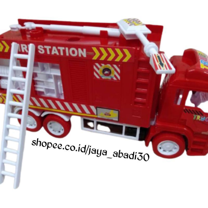 ST 2098 - Mainan Truk Pemadam Kebakaran PMK Fire Engine warna Merah ST2098