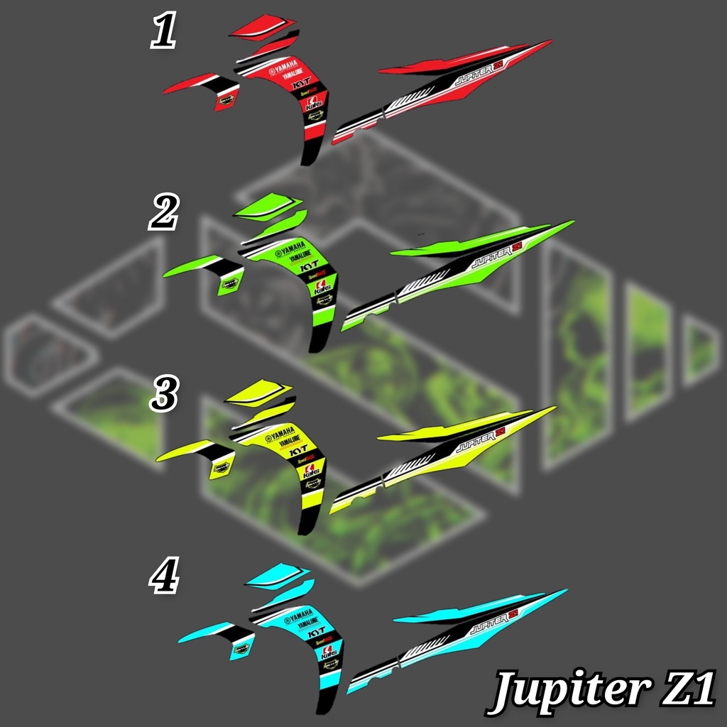 Stiker Motor Striping List Variasi Jupiter Z1 Semifull//Stiker Variasi Jupiter Z1/Striping Jupiter Z