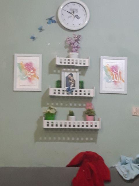 Set Poster Hiasan Dinding Kaligrafi Allah & Muhammad #67 Full Color | Dekorasi Islami Murah