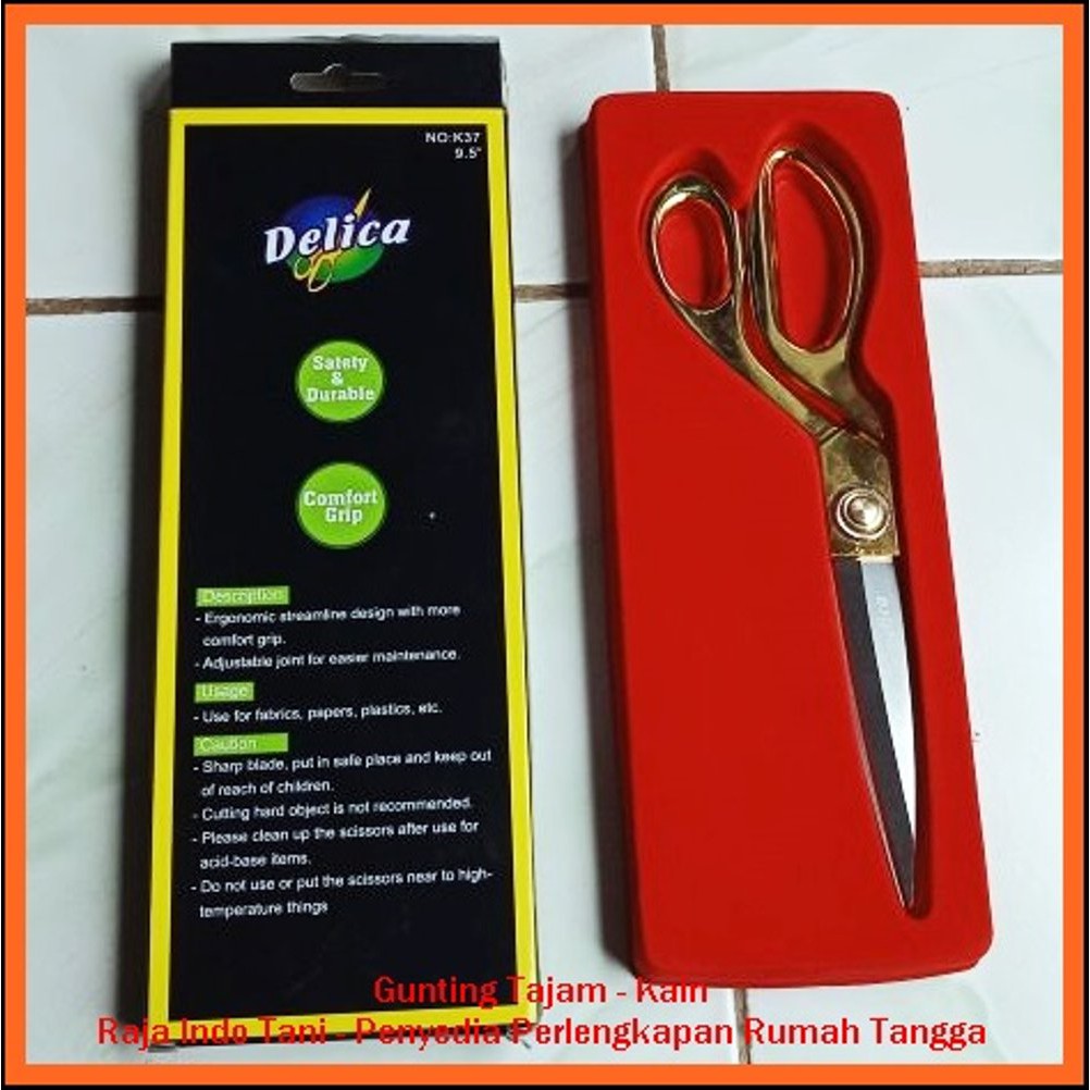 

Gunting Kain Kualitas Bagus 9.5 inch - Gunting Potong Bahan Kain - Gunting Tajam Mantab Limited