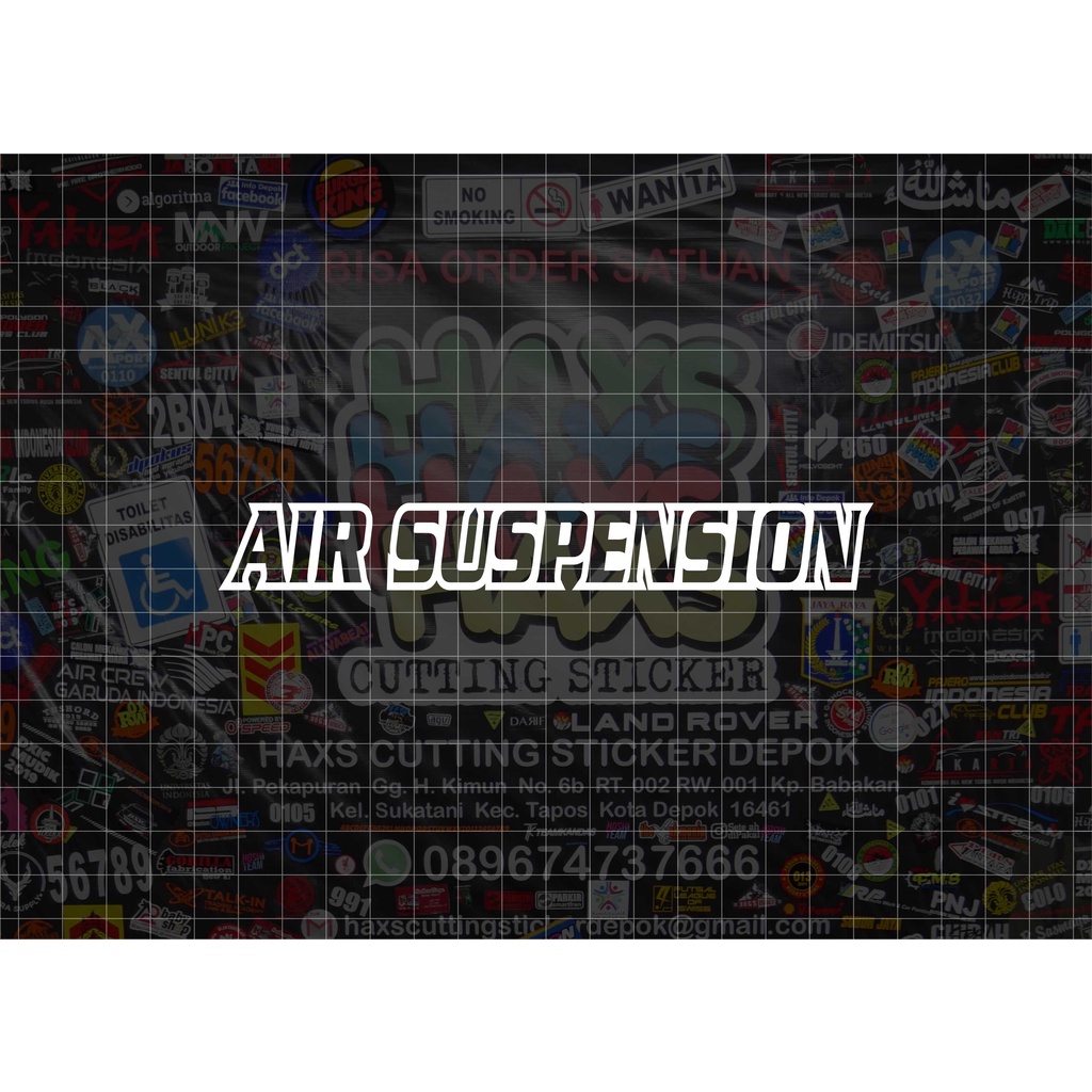 Cutting Sticker Bismania Air Suspension Ukuran 15 Cm Untuk Mobil Motor
