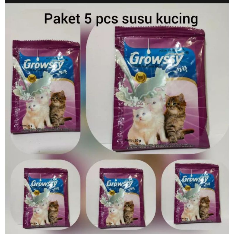 Susu kucing saset growsyy beli 10 saset gratis 1saset