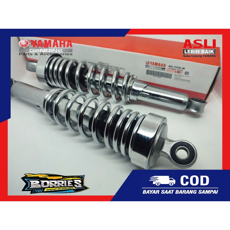 Shock Breaker Shockbreaker Shok Skok Belakang Chrome Set Yamaha RX King Original YGP 3KA-F2210-60