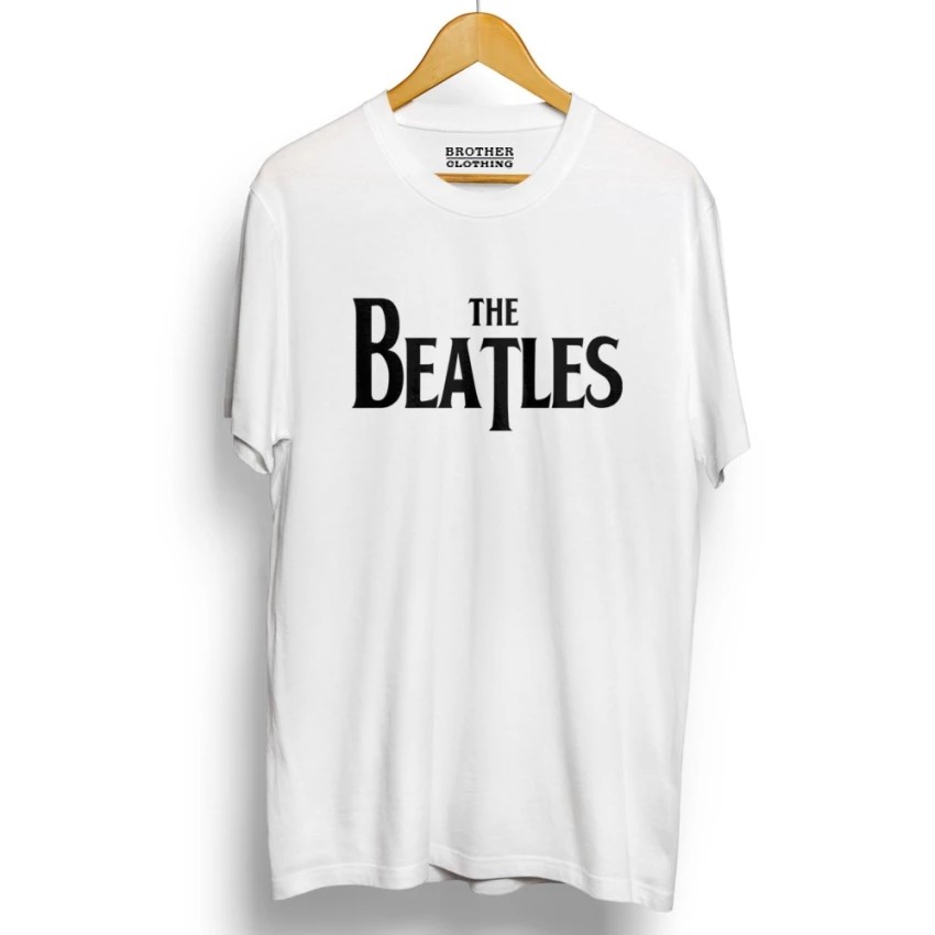 Kaos Distro The Beatles T-Shirt - Biru