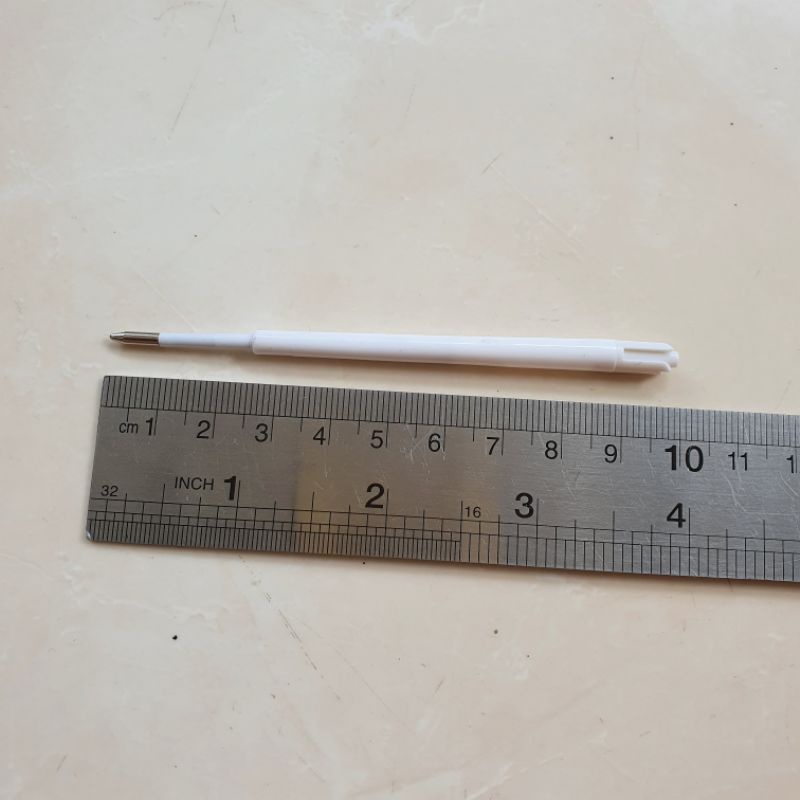 

10pcs Refill pen cetek plastik putih