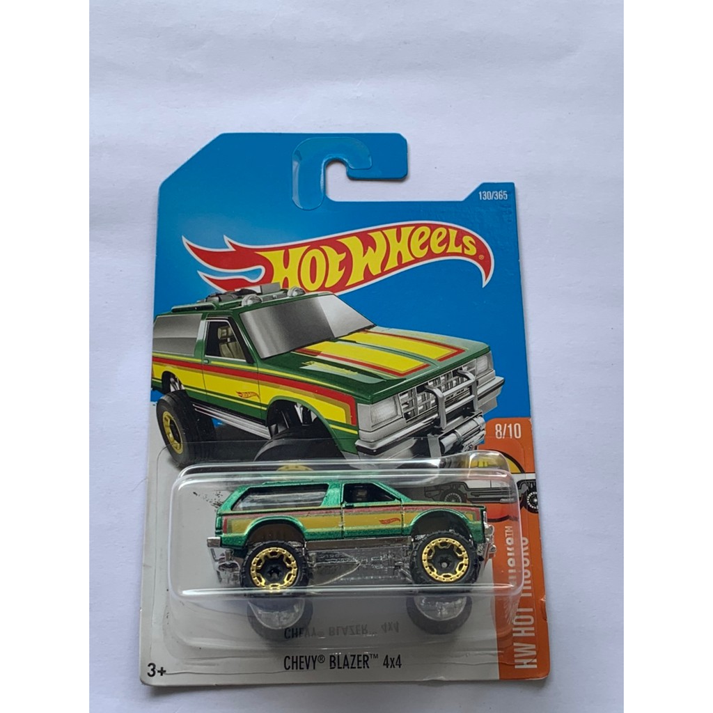  HOT  WHEELS  HOTWHEELS CHEVY BLAZER 4X4 HIJAU JEEP DIECAST 