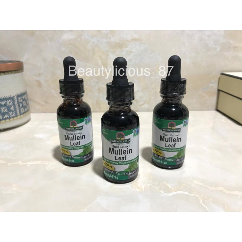 Mullein Leaf Nature's Answer Liquid Extracts