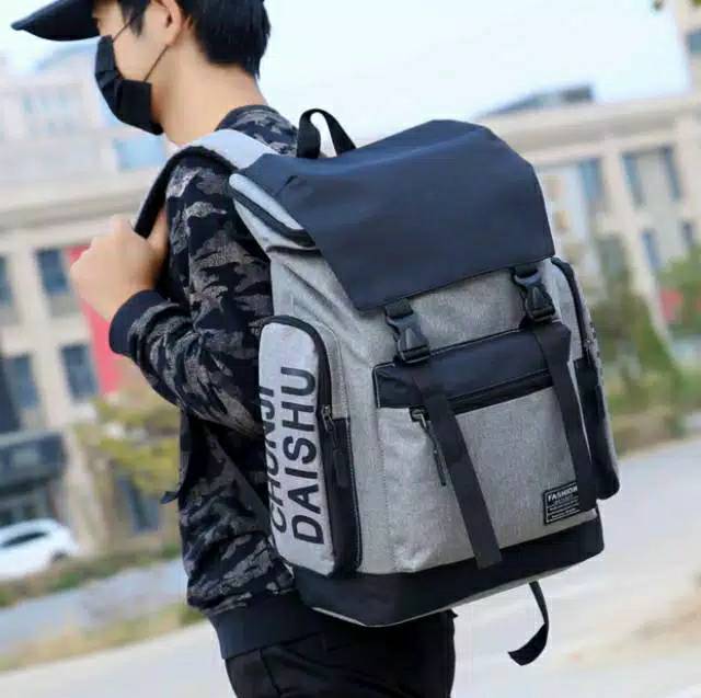 TAS RANSEL PRIA CHUNJI/TAS LAPTOP/BACKPACK MULTIFUNGSI