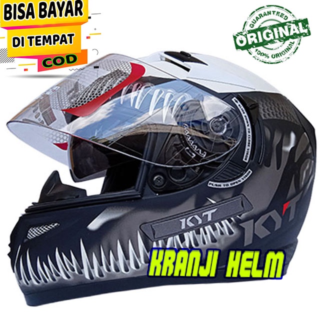 Helm KYT K2 Rider Venom Black Gunmetal Doft Original Full Face SNI
