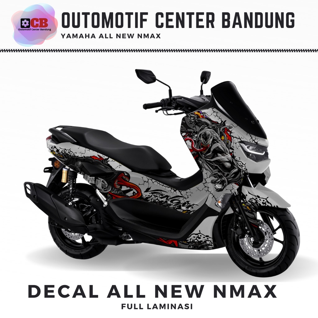 DECAL NMAX NEW - STIKER FULL BLOK NMAX KARAKTER VENOM 2020 2021 2022 - STIKER NMAX FULL BODY