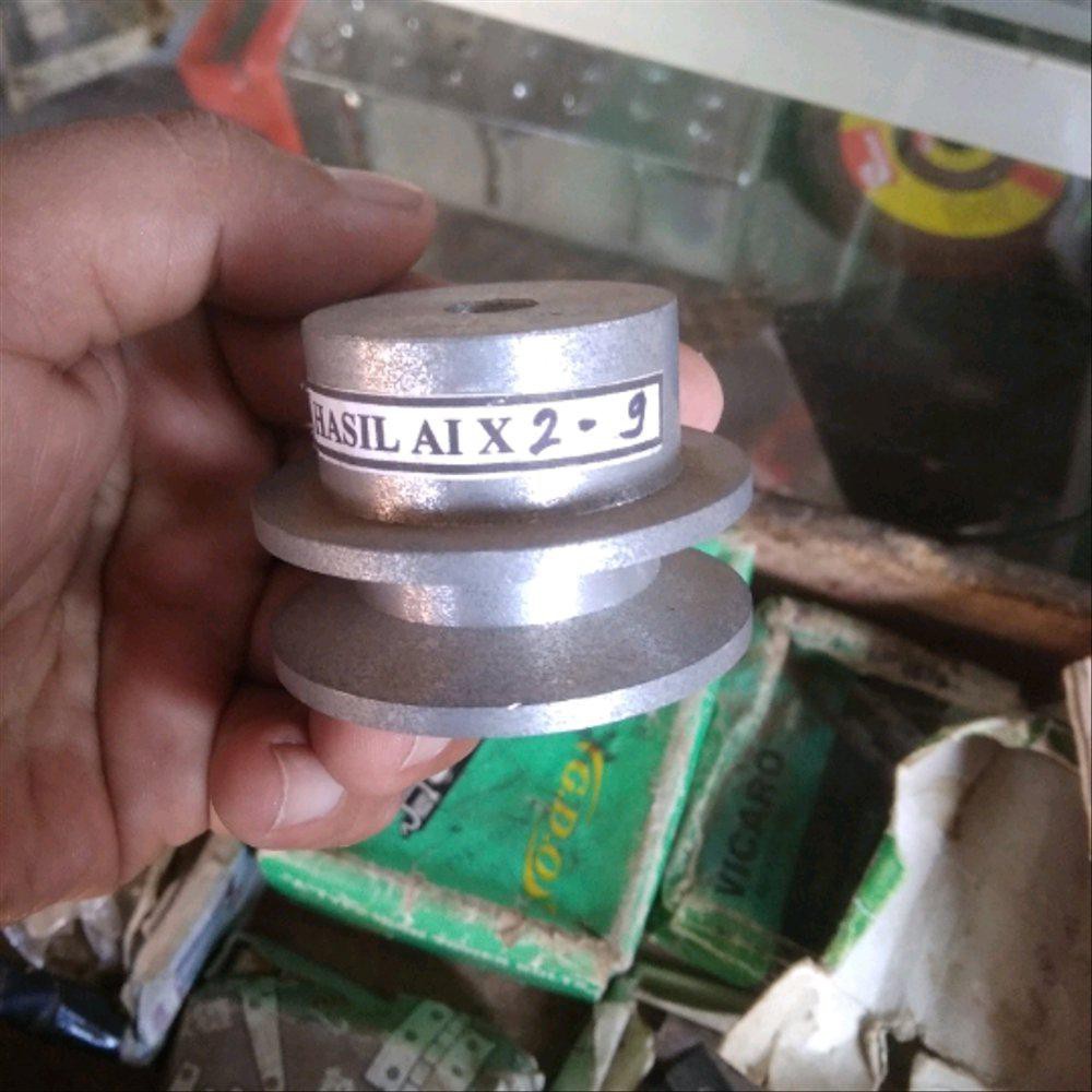 {BISA COD} pulley pully mesin 2 inc lobang as 9 mm