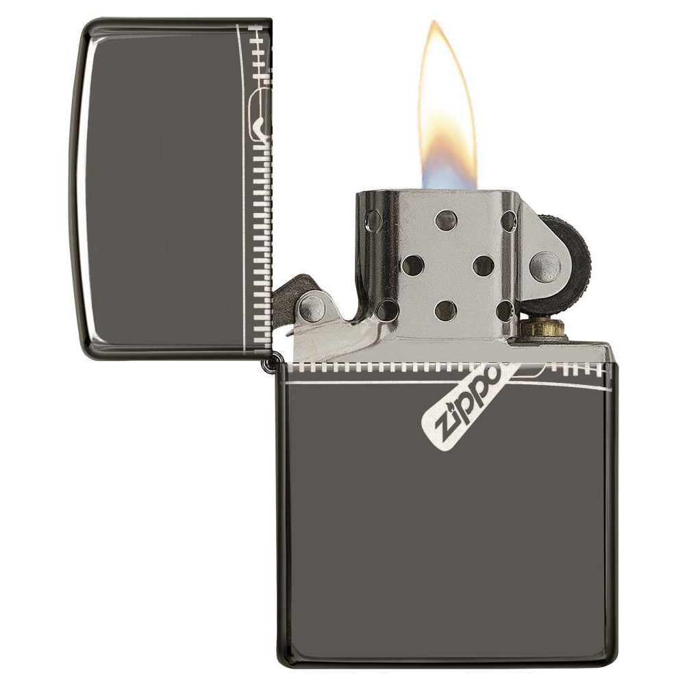 ZIPPO MATTE KW SUPER BLACK ICE ZIPPER P16 MOTIF MANCIS PEMANTIK LIGHTER MURAH