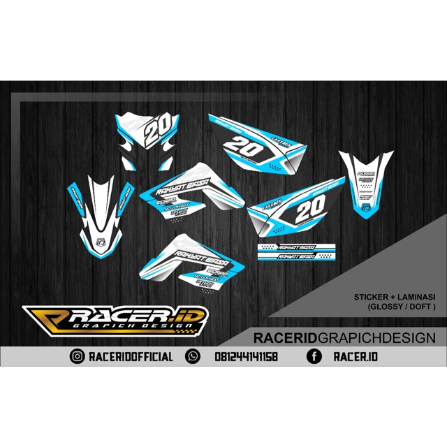 Decals stiker striping klx 150 L old