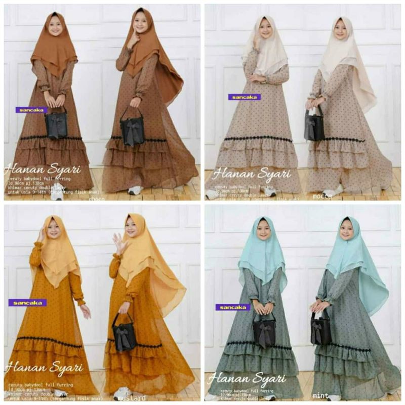Baju Gamis Anak Syari Gamis Tanggung