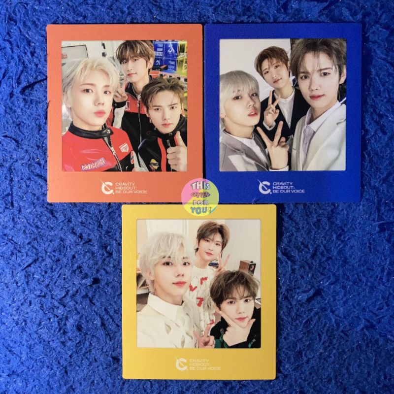 [READY] MINHEE SEONGMIN WOOBIN CRAVITY OFFICIAL UNIT POLAROID POLA PC ALBUM HIDEOUT S3 BE OUR VOICE