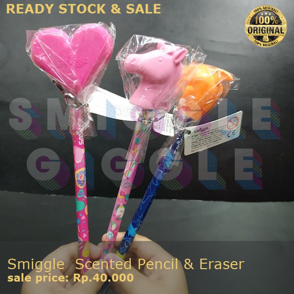 

[ORI] smiggle Scented Pencil & Eraser